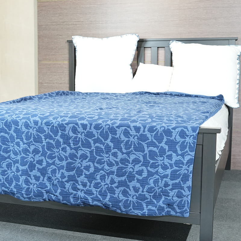 Dekbedset van katoengarengeverfd jacquard